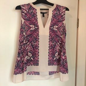 BCBG Randi Paisley Print Top - XS